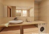 Дизайн ванной комнаты в квартире в ЖК «Авеню»